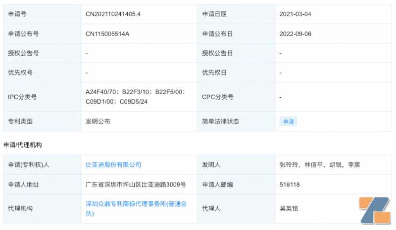 比亚迪雾化芯用镍基浆料专利进入申请公布期