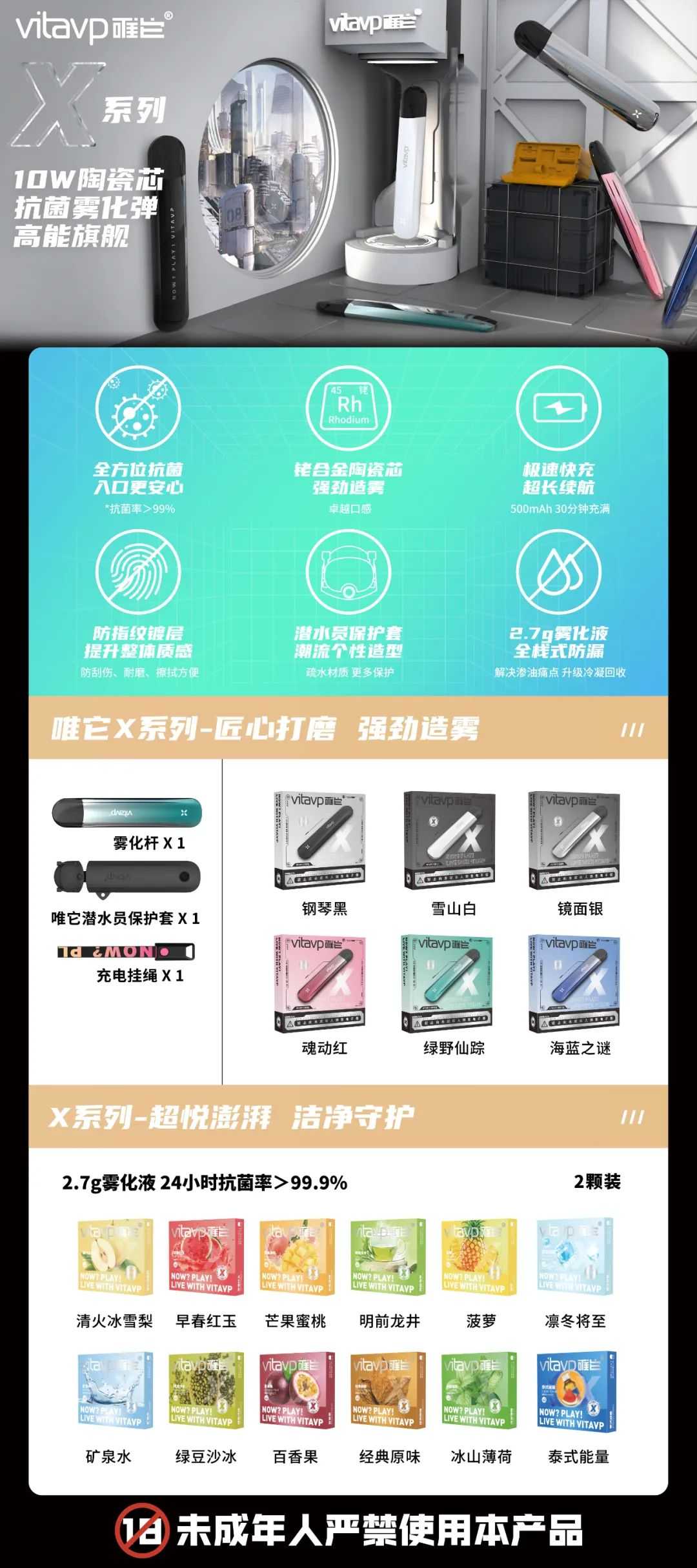 带童锁功能的唯它X雾化杆1月底已批量上市